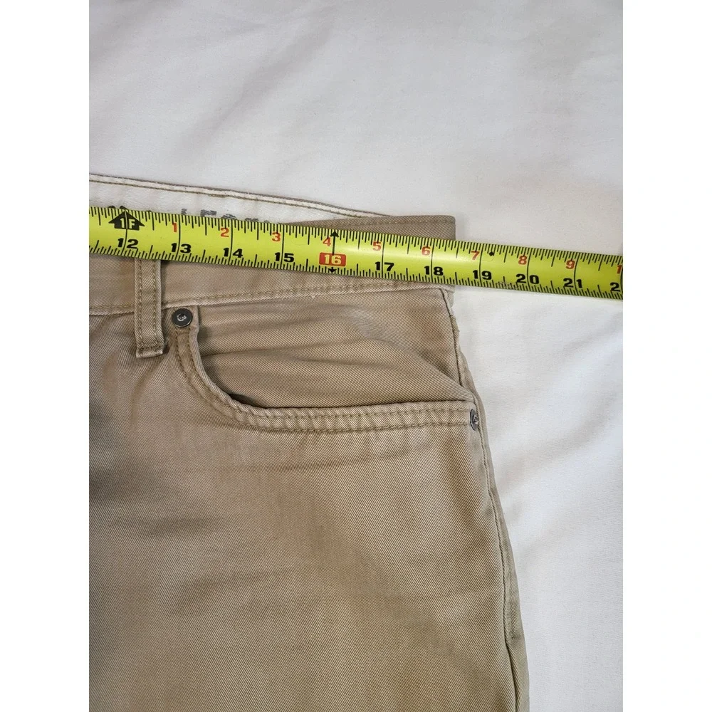Eddie Bauer Mens 36x36 Straight Fit 5 Pocket Khaki Tan Cotton T36x36